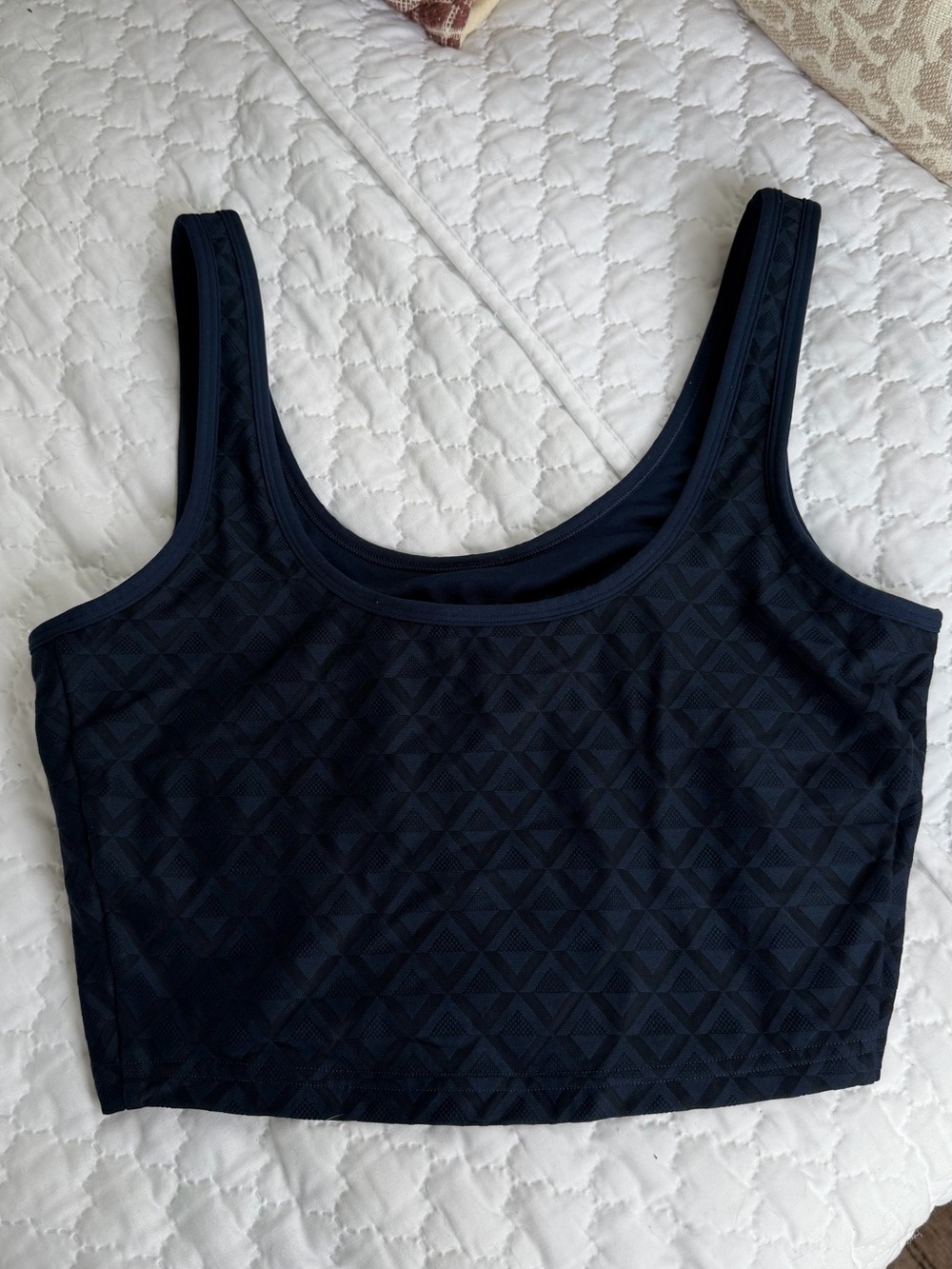 Lululemon Navy Cropped Tank Top